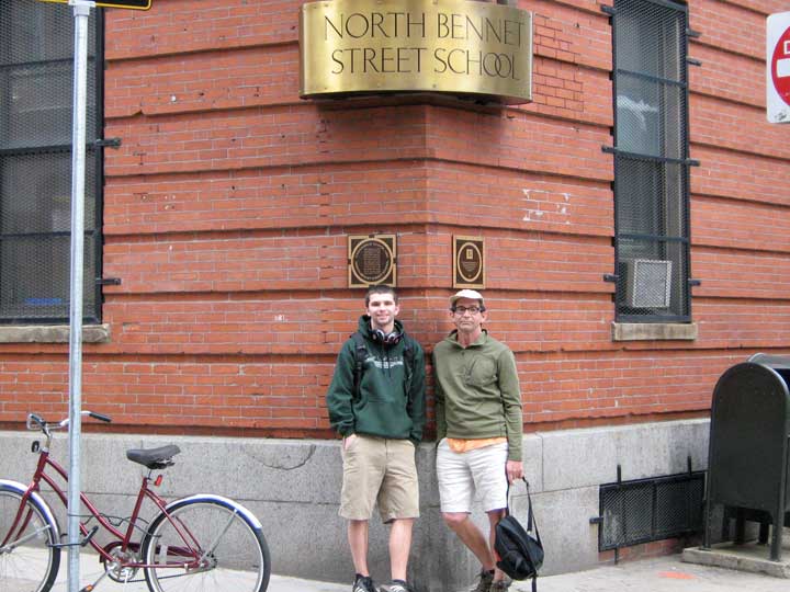 2010--Charles visiting Ben at North Bennett St, Boston