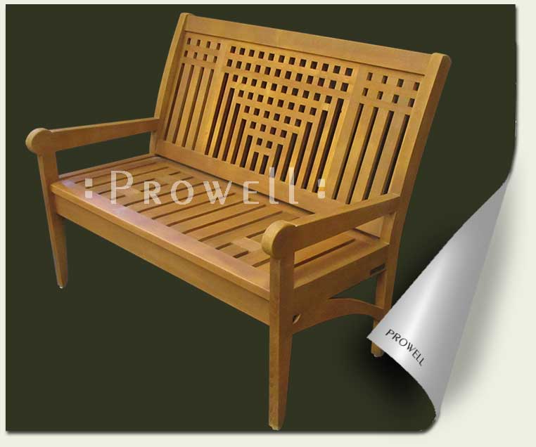 custom wood porch bench, prowell