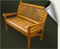 Custom wood garden bench #22 by prowell woodworks