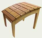 outdoor bench footstool