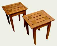 wood bench outdoor table