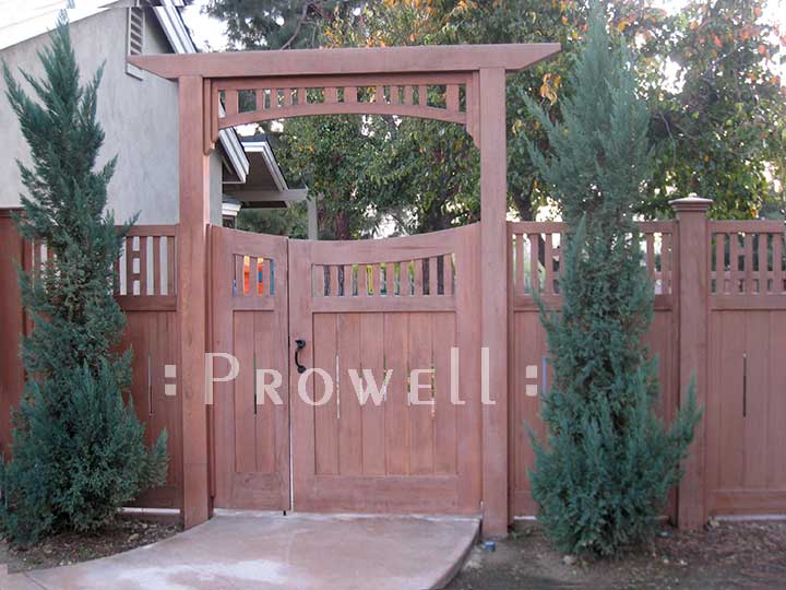 double off-set gates #17-1 on site in Santa Anna, california