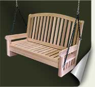 Custom wood porch swing #3 by prowell woodworks