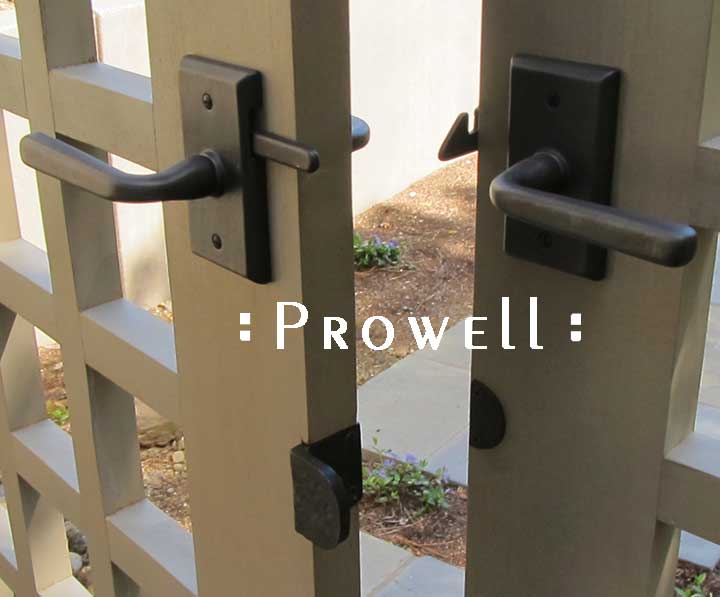 prowell wood gate with RMN bronze latch
