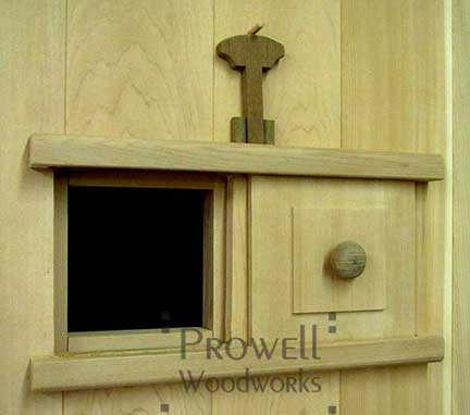 custom wood gates with speakeasy