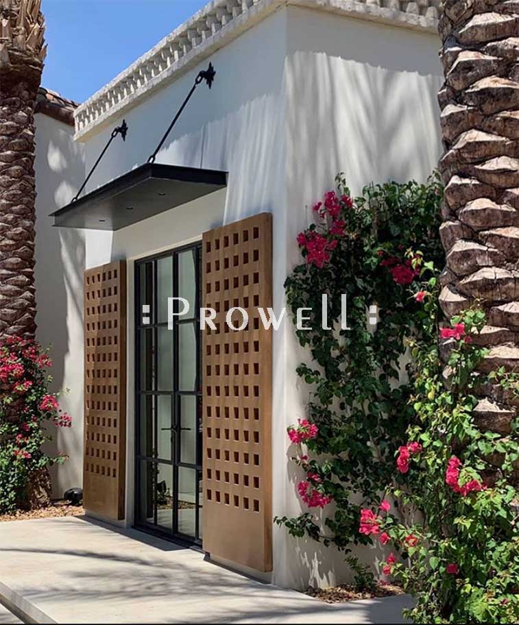 custom wood shutters #2d in Palm Springs, CA. Prowell woodworks
