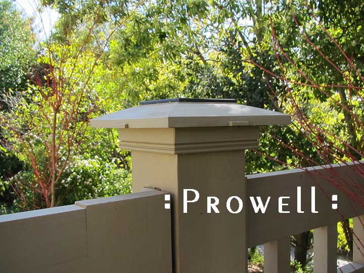 site photo showing the prowell wood post cap style #1
