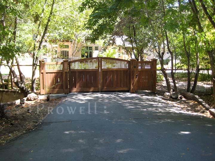 site photograph showing the wooden entry gates #14 in marin county, california