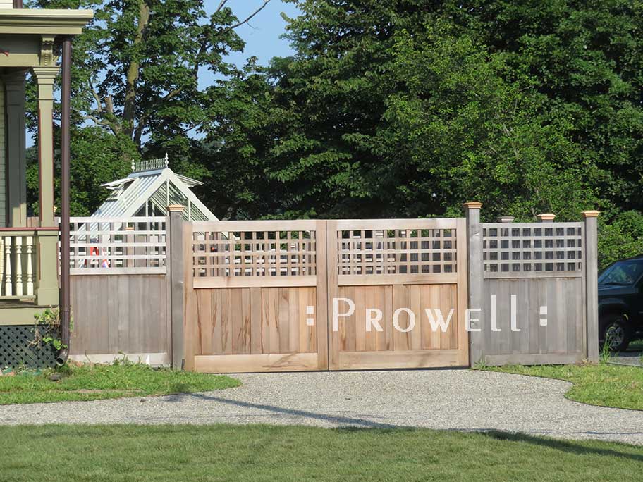 custom wood driveway gates #31-1 in new jersey. Prowell