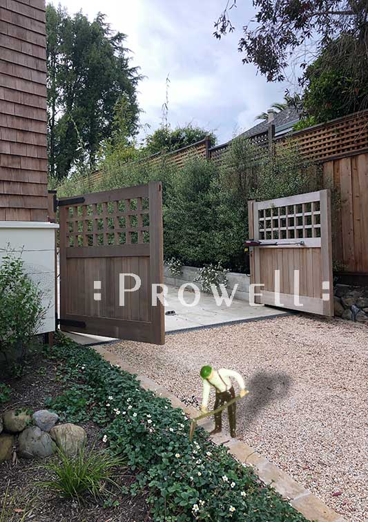Wood Driveway Gate #31-2b in Mill Valley, CA. Prowell
