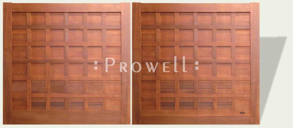 automatic privacy solid wood panel driveway gates #7