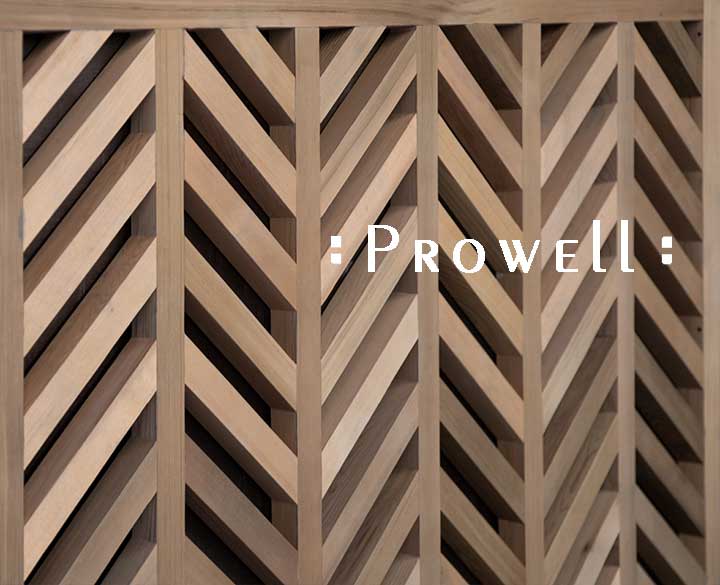Chevron wood fence style 13. Prowell