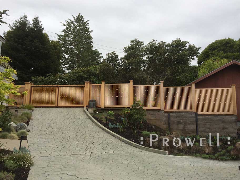 Wood fences and gates in Mill Valley, CA. Prowell