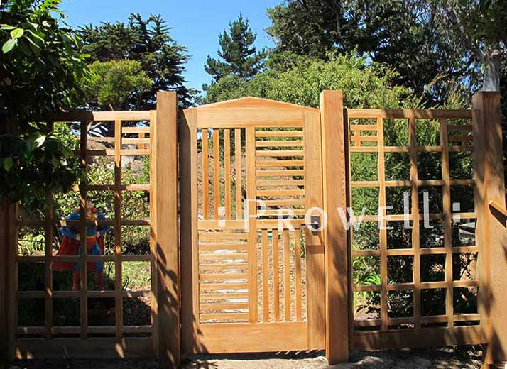 site photograph showing garden wood gate #95 in the San Francisco bay area