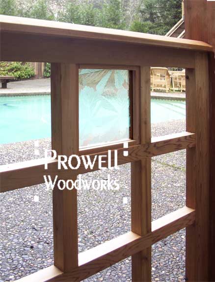 custom wood fence Panel by Prowell Woodworks