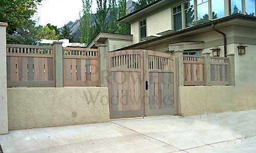 Sloping grade Fence Panels in Denver, Colorado