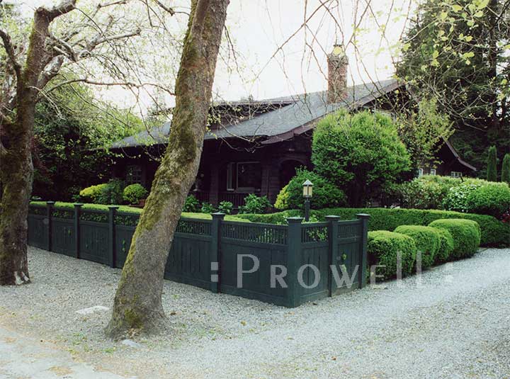 Prowell's custom wood fence Panel #1 in Ross, CA