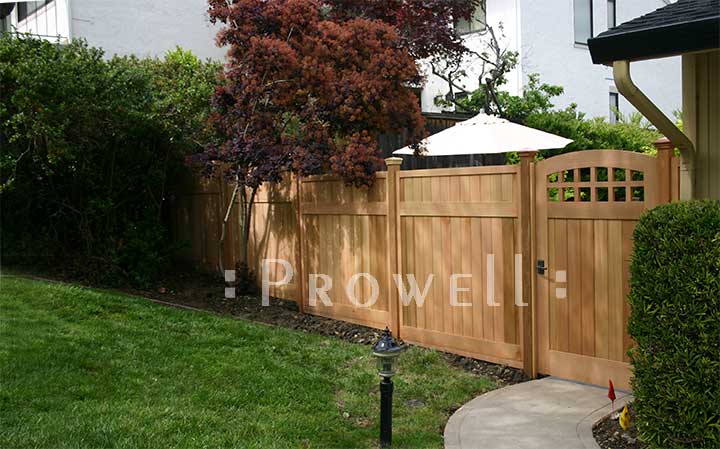 Privacy wood fence panels in California