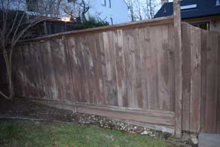 Replacing a wood fence