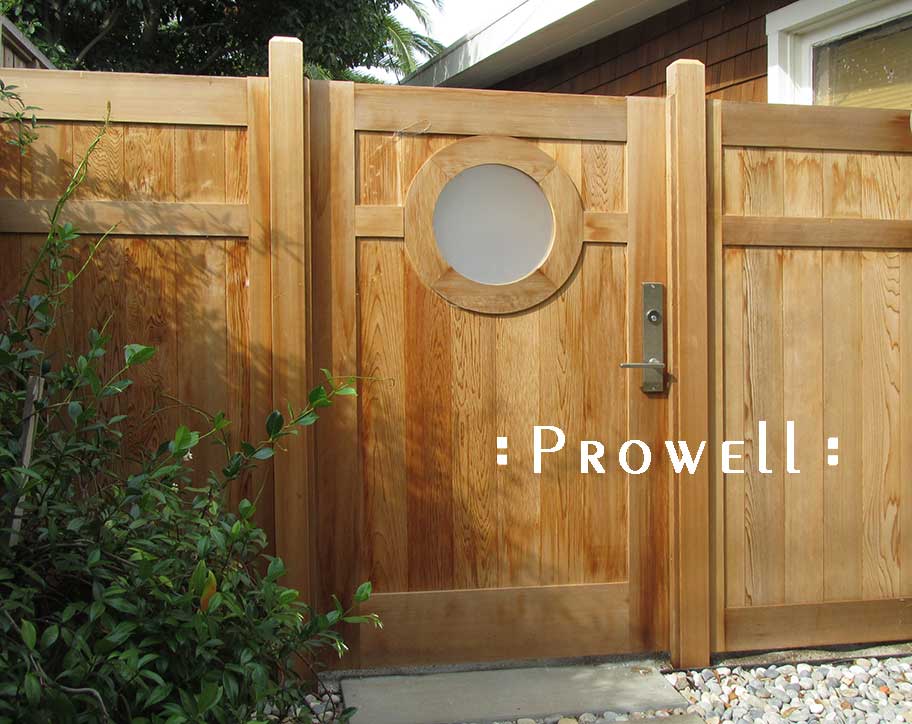 Natural cedar wood fence #20-2. Marin County. Prowell