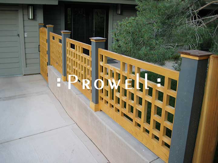 custom wood fence railing #21 in Nevada
