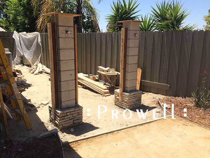 installed wood jambs for gates. Prowell