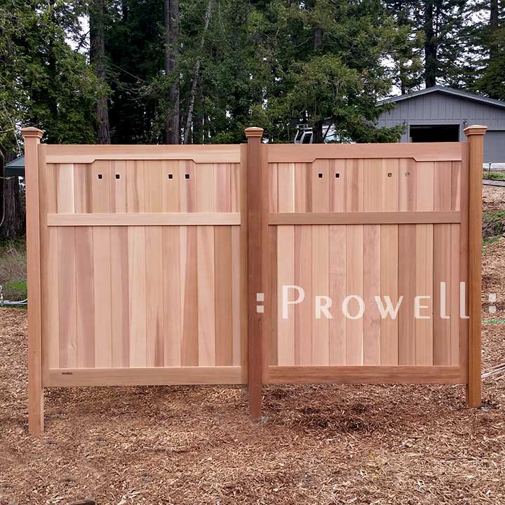 custom wood fence panels for privacy on the California coast