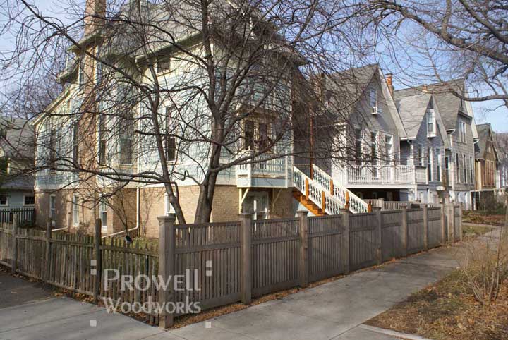 custom wood picket fence in Chicago