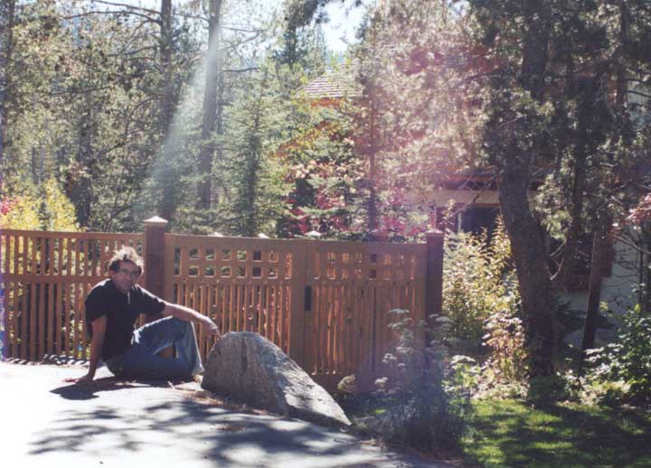 charles prowell with wood fence Panels #2-8 in Lake Tahoe