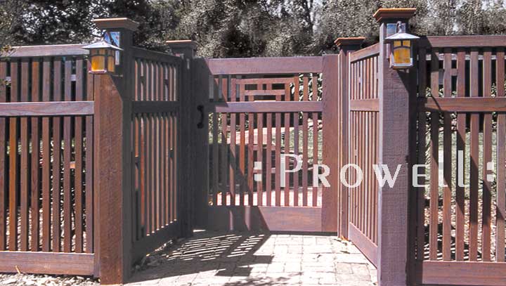 custom wood gates and fence panels in Marin County, CA