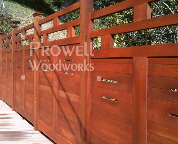 horizontal wood garden fence panels