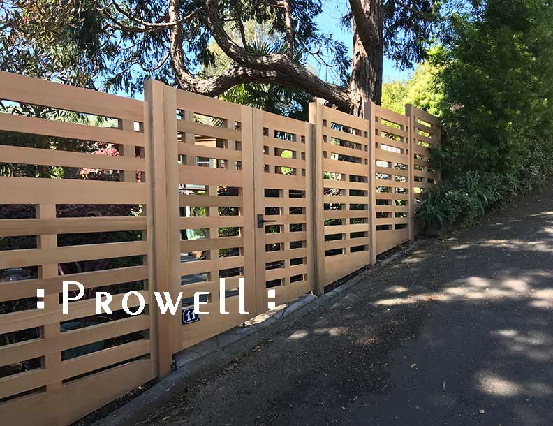 horizontal wood fence #8. prowell