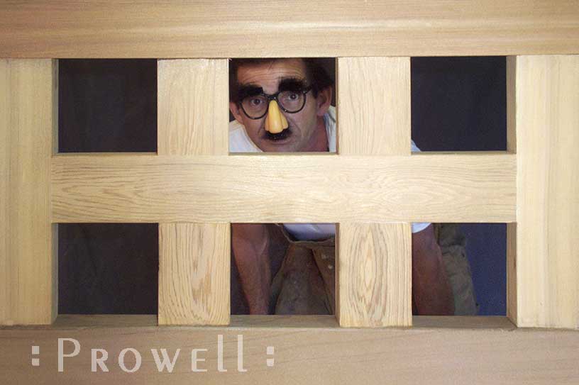 humorous image showing gate #52-3 and charles prowell in disguise.