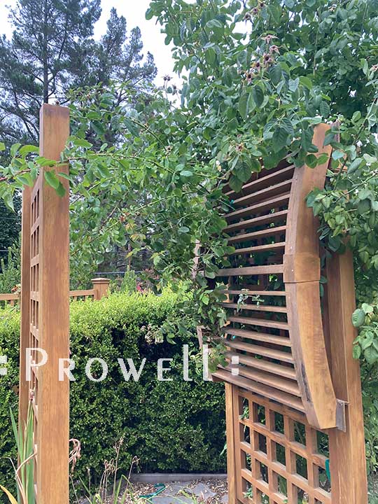 problems with installing wood arbors. prowell