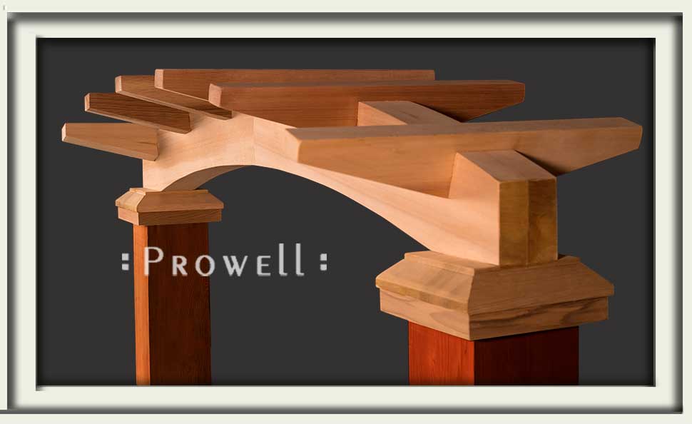 climbing rose wood arbor by Prowell