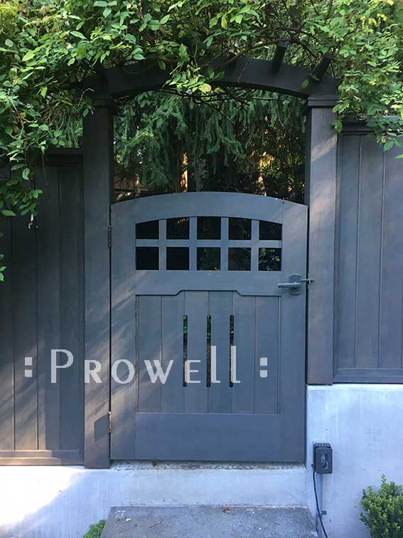 wood gate arbor #8 in Washington state. prowell