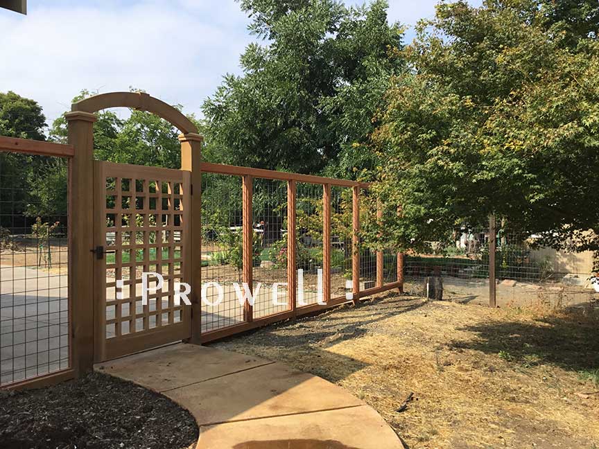wood arching arbor #9-4/. Prowell