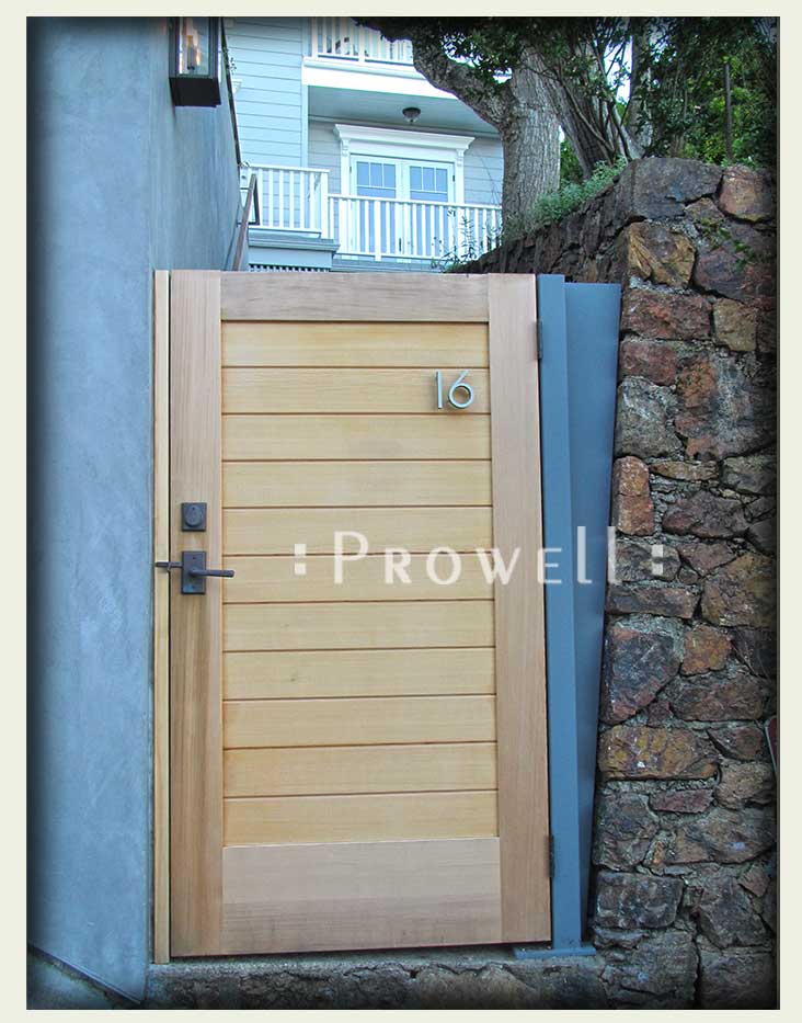site photo showing security privacy gates #108-3 in Sausalito, California