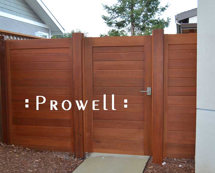 site photograph showing wood privacy wood gate #108 in Mill Valley, California
