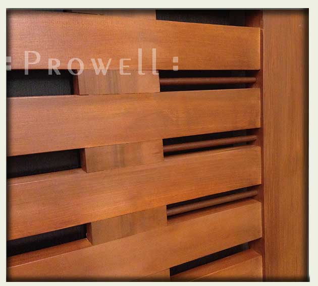 cropped image showing a close-up of the modern wood gates #115-2wood joinery for wood gates