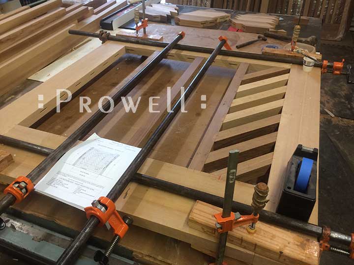shop photo showing building wood gate #11. Prowell
