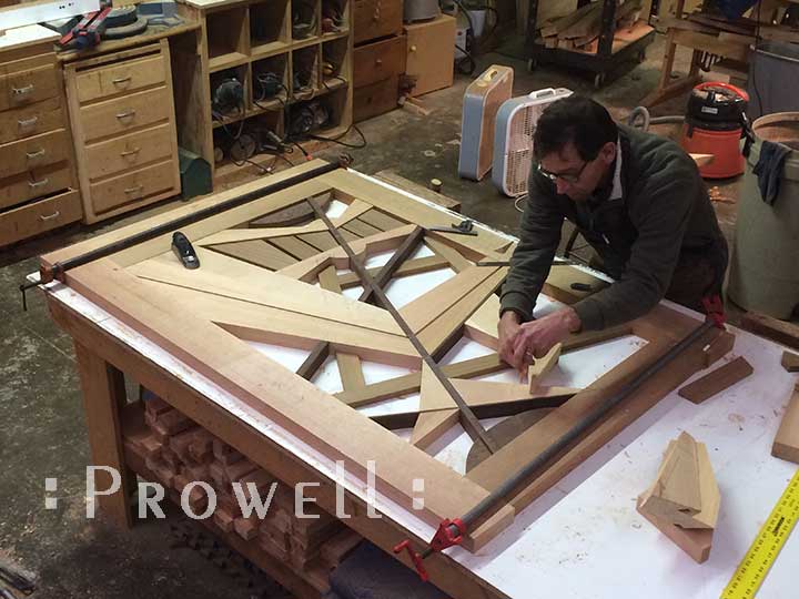 hop progress photograph showing charles fitting the pieces to the modern front gate #210 