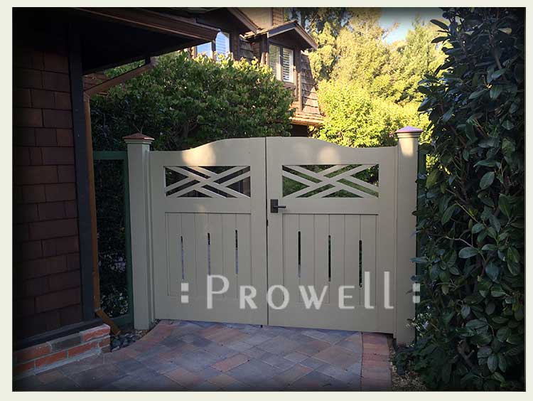 Showing the double colonial gates in Hillsborough, california