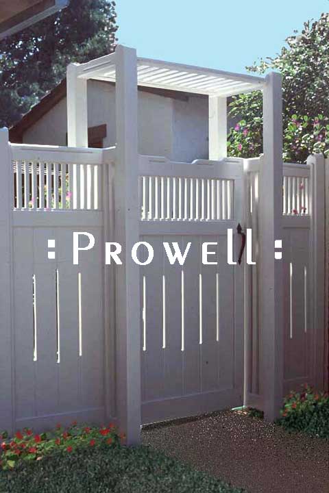 showing our first wood gate style #24 in Marin County, California. circa 1995