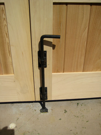 image showing Bronze Cane Bolts for double wood gates