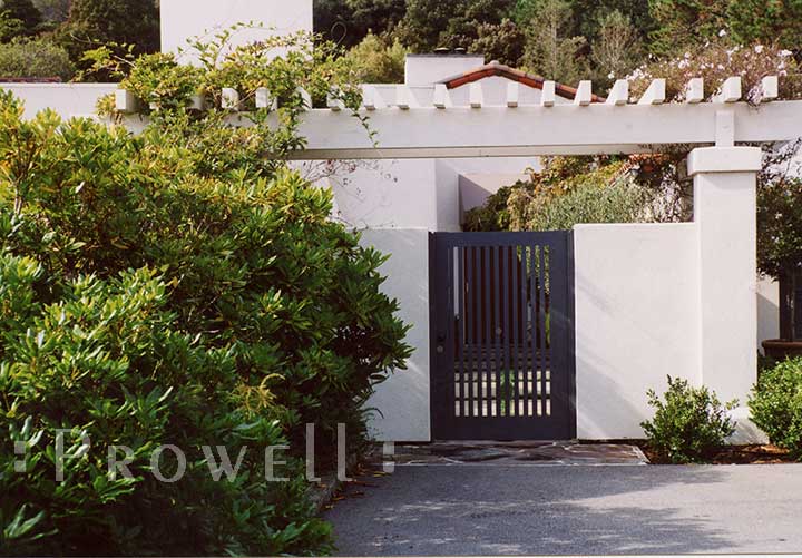 open picket wood gate by Prowell