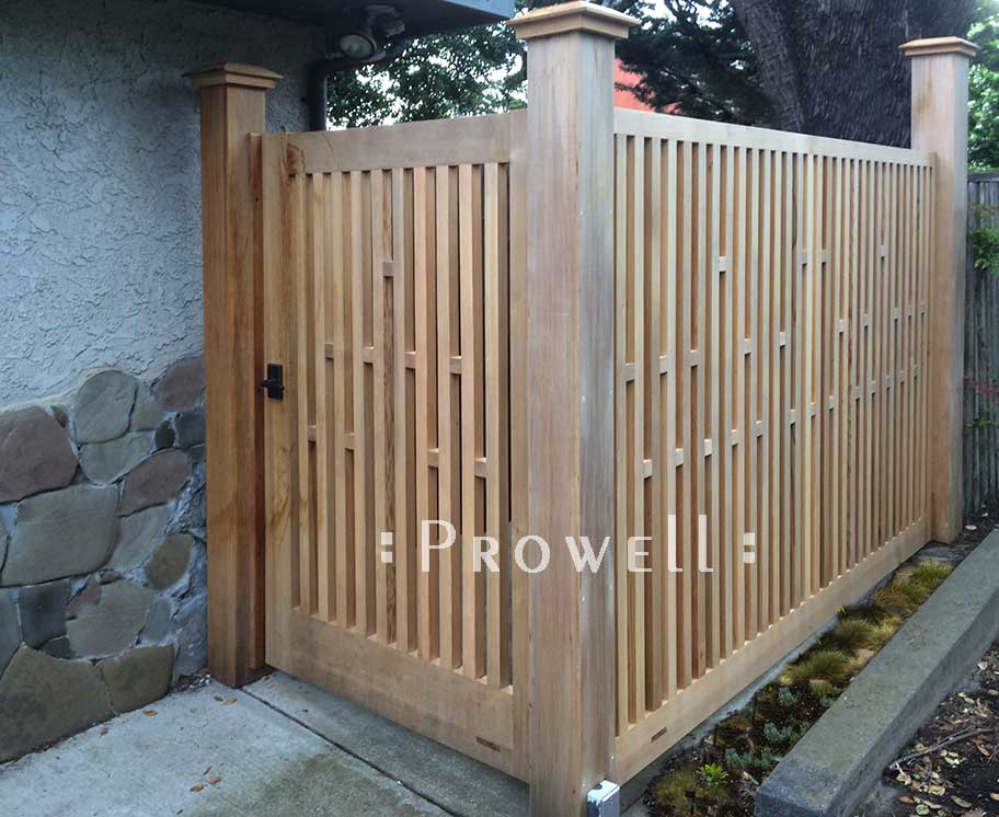 site photograph showing th side entrance with fence gate #32-6 in Marin County, California