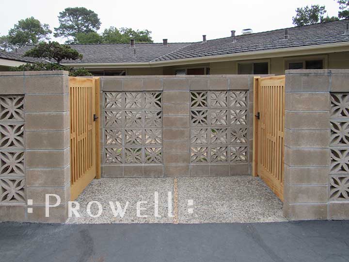 site photo showing two wood picket gates 32-7 in Monterey, ca