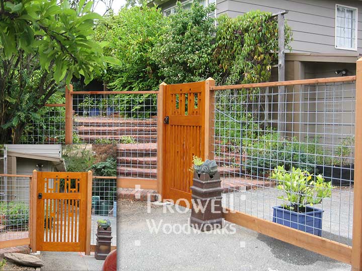 site photograph of wood fence gate #38-4 in San Anselmo, california.
