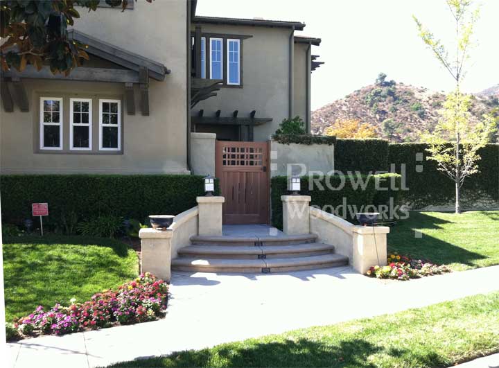 site photo of wooden fences and gates #3-2 in Pasadena, california